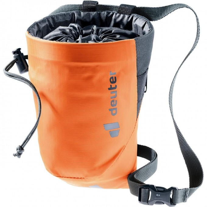 Мешок для магнезии DEUTER 2021-22 GRAVITY CHALK BAG II M SAFFRON-GRAPHITE 3391422_9407