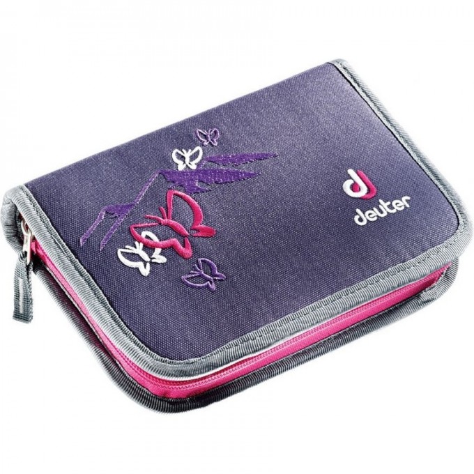 Пенал DEUTER SCHOOL PENCIL BOX Фиолетовая бабочка Plum 2890315_3029