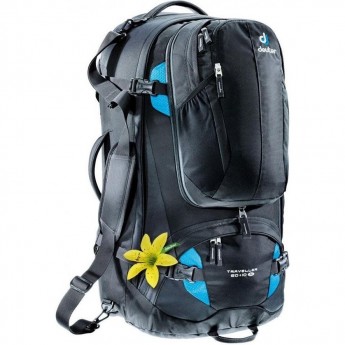 Рюкзак DEUTER TRAVELLER 60+10 SL Black-turquoise Рюкзак DEUTER TRAVELLER 60+10 SL Black-turquoise