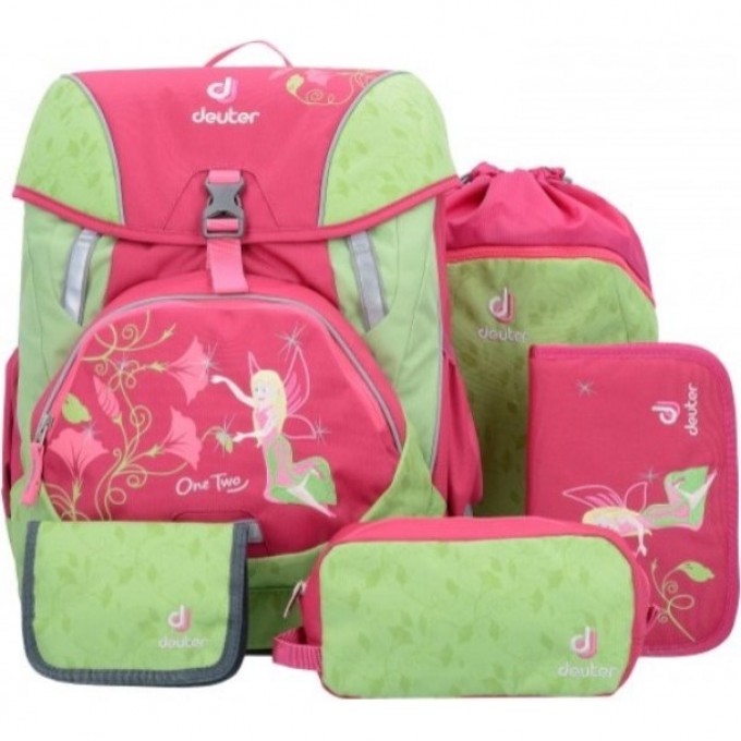 Рюкзак школьный DEUTER ONE TWO с наполнением Сказочная Фея Blackberry-Spring 3880017_5023/SET3