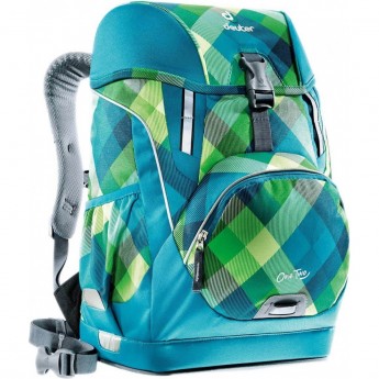 Рюкзак школьный DEUTER SCHOOL ONE TWO petrol crosscheck Рюкзак школьный DEUTER SCHOOL ONE TWO petrol crosscheck